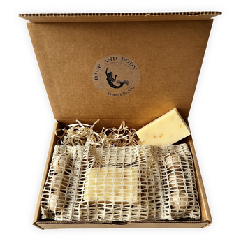 Positano - Relax & Hydrate with Organic Lavender Blossom Soap Bar and Lavender Oatmeal Soap Bar in Gift Box